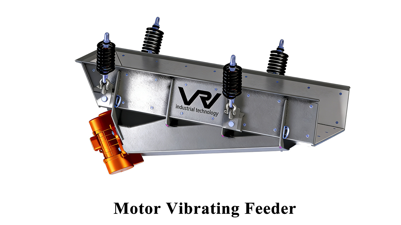 Motor vibrating feeder for bulk materils