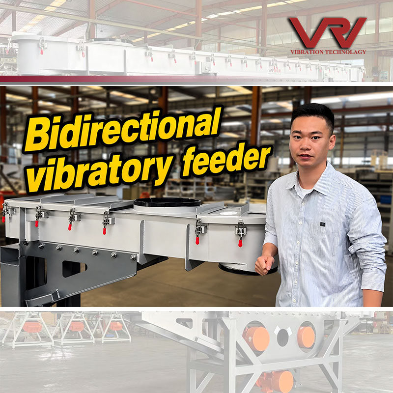 Alimentateur vibrant bidirectionnel | Alimentateur réversible à double direction pour matériaux en vrac